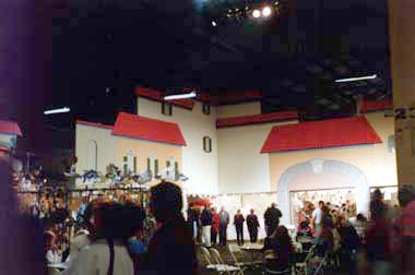 Right side of the mercado set from the main floor.