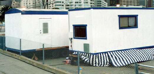 Two EPS trailers at Pier 30-32